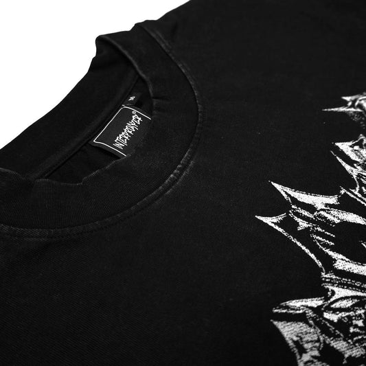 "SILENT WITNESS" BLACK FADED HEAVY TEE