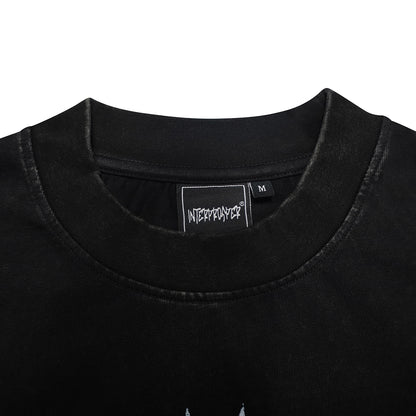 "SILENT WITNESS" BLACK FADED HEAVY TEE